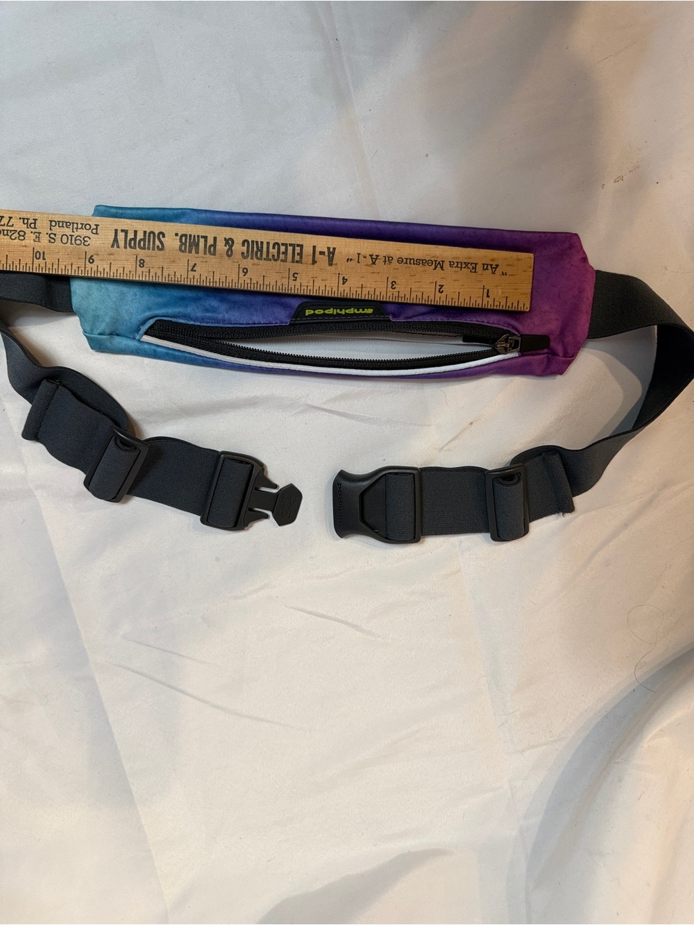Amphipod Belt Airflow Micro-stretch Purple & Blue Running Waist Pack UniSex - Picture 4 of 16